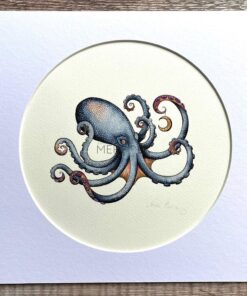 Celestial blue octopus