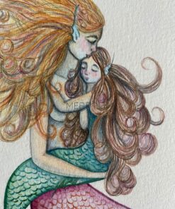 mermaid and merchild close up image