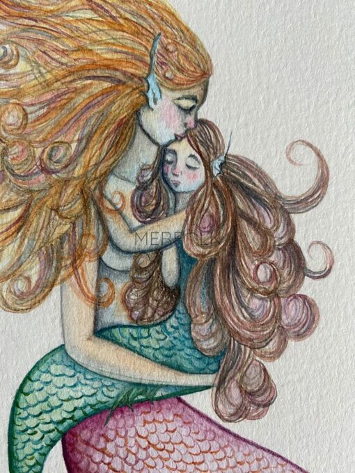 mermaid and merchild close up image