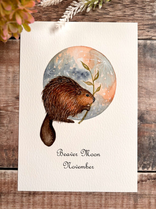 beaver moon a5 print